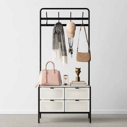 Organizer modulare in metallo, colore nero